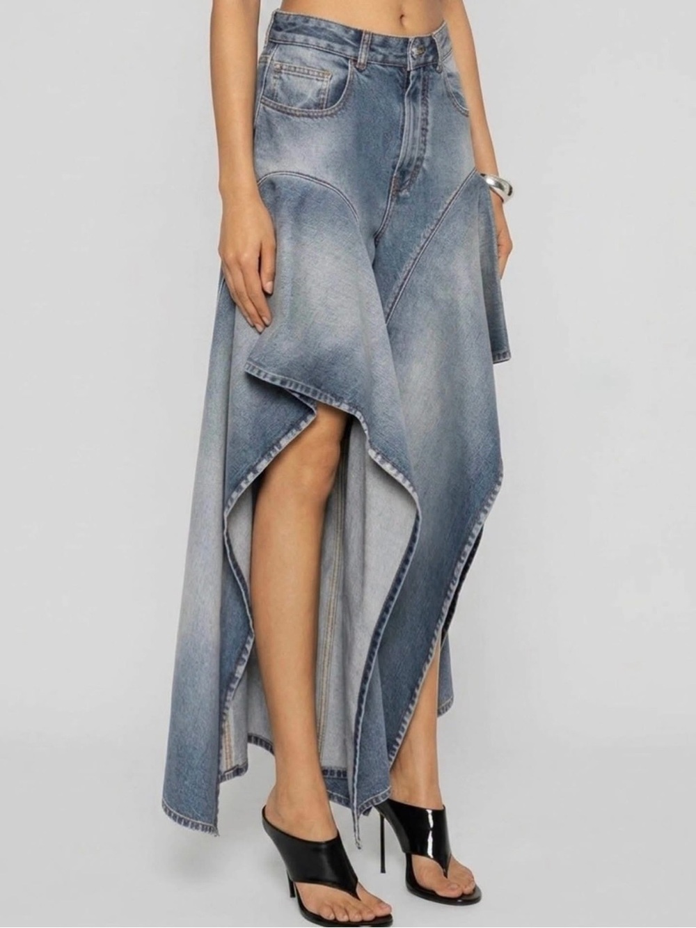 Front Slit Jeans